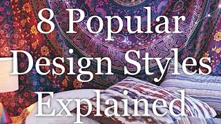 Interior Design Styles 8 Popular Types Explained  HD [upl. by Ashely45]