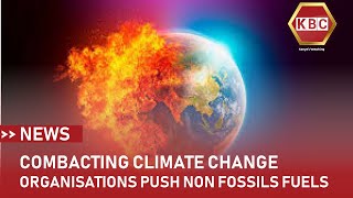 Combating climate change Organizations push non fossil fuel [upl. by Euqinay]