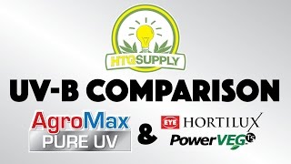 HTGSupply Compares AgroMax Pure UV vs Hortilux PowerVeg T5 [upl. by Yecal]