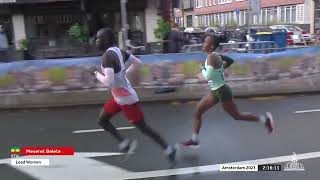 TCS Amsterdam Marathon 2023 Samenvatting vrouwen [upl. by Kowatch818]