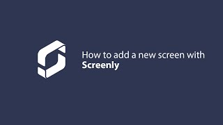 How to add a new screen with Screenly [upl. by Barnes]