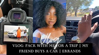 VLOG Pack with me for a Trip  Maintenance  Errands foryou viral [upl. by Zima54]