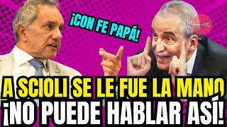 A SCIOLI SE LE FUE LA MANO ¡NO PUEDE HABLAR ASÍ MORENO CORRECTIVO [upl. by Isa185]