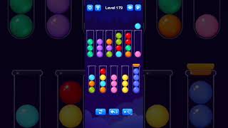 Ball Sort Level 179 Walkthrough Solution AndroidiOS [upl. by Lemhaj]