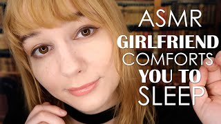 ASMR Girlfriend Comforts You to Sleep Roleplay  Smooches Face Touching Affirmations Napping [upl. by Ayat]