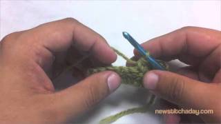 How to Crochet Double Crochet Two Together Decrease dc2tog [upl. by Leede336]