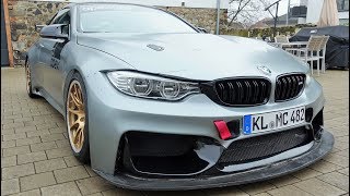 BMW M4 F82  Cold Start Revs Interior and Exterior [upl. by Orrocos496]