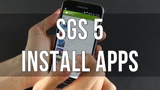 Samsung Galaxy S5  How to Install and Uninstall apps [upl. by Kafka380]