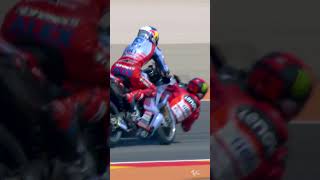 Pecco amp Alex Marquez crash 💥  2024 AragonGP [upl. by Cadal]