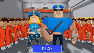 SECRET UPDATE  POLICE GIRL BARRY PRISON RUN OBBY roblox [upl. by Rodolphe]