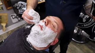 The Perfect Shave with a Straight Razor ASMR No Music No Talking [upl. by Noiramaj]