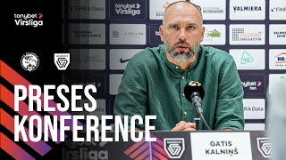 25 kārta FS Jelgava 04 Valmiera FC Preses konference [upl. by Ayotal]