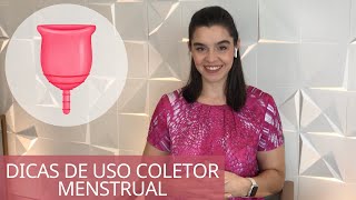 Dica de uso de coletor menstrual como usar coletor menstrual sem vazar menstruação sustentável [upl. by Derby]