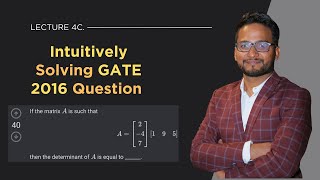 4c GATE 2014 Question  Rank One Matrix  Linear Algebra  GO Classes  Sachin Mittal [upl. by Starlin]