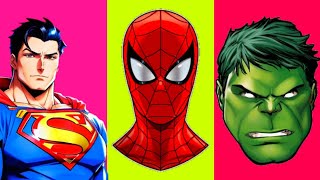 Spiderman hulk superman video cartoonvideo [upl. by Lebyram604]