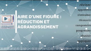 Quatrième  Troisième  calculer une aire par agrandissement ou réduction [upl. by Ahsilad]