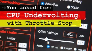 ThrottleStop on my Thinkpads  CPU undervolting and Speed Shift for T480 T580P52s W550s and T15g [upl. by Ytsirc996]