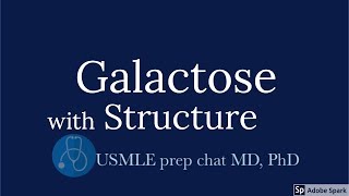 Galactose metabolism with Structure 【USMLE biochemistry】 [upl. by Anauqahc]