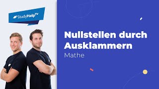 Nullstellen durch Ausklammern berechnen StudyHelp [upl. by Martel693]