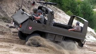 Perfect offroad  Army Pinzgauer Light Utility Vehicle 4x4 [upl. by Layla]