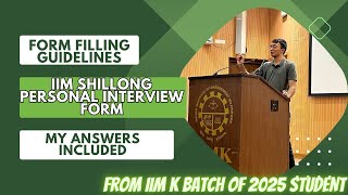 IIM Shillong call out  IIM Shillong form filling Guidelines  Hemant Tulsan [upl. by Tacklind128]