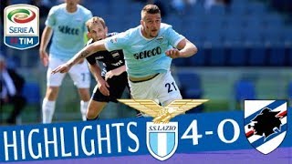 Lazio  Sampdoria 40  Highlights  Giornata 34  Serie A TIM 201718 [upl. by Hesler]