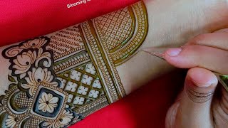 Full hand bridal mehndi design  Latest gorgeous henna design  Unique floral mehndi art  Henna [upl. by Nawoj]