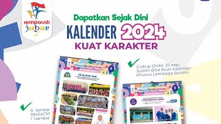 Yuk buat kalender 2024 lembaga PAUD [upl. by Andra585]