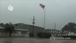 Hurricane ISAAC in Galliano LA 2012 [upl. by Nollid]