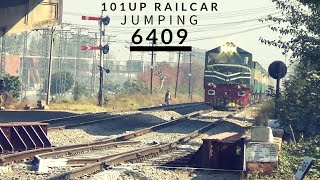 Pak Rails Jumping 6409 Leads 101up To Rawalpindi Passing Chaklalla [upl. by Gamber]