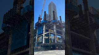 🏗️Construction Timelapse of Toronto’s first supertall skyscraper shorts city architecture [upl. by Kho189]