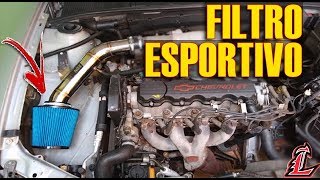 Filtro Esportivo Intake no Vectra 22 8V  RS Air Filter [upl. by Ricardama]