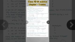 Class 10th Science chapter 1 Chemical Reaction amp Equation  cbsenotes icsenotes practicesets [upl. by Eelyab]