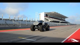 Raminator Sets Monster Truck Speed World Record at COTA [upl. by Celinda694]