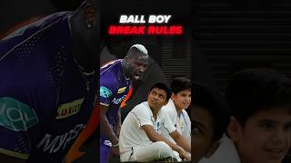 Ball boy stops ball before reaching boundary cricket indvswi andrerussell raremoments [upl. by Seel]