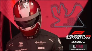 Sprints Are Back  F1 Manager 23 Hardcore Alfa Romeo S0618  Qatar Part 3 [upl. by Eilyab]