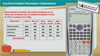 Promedio Ponderado calificaciones [upl. by Yarak]