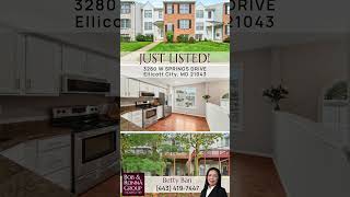 Just Listed 3280 W Springs Drive Ellicott City MD 21043 [upl. by Dearman]