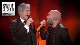 Sanremo 2018  I Negramaro e Claudio Baglioni duettano con “Poster” [upl. by Alamak801]