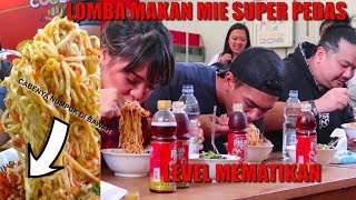 LOMBA MAKAN MIE SUPER PEDAS LEVEL MEMATIKAN FT MGDALENAF amp NEX CARLOS  CABENYA HARUS HABIS [upl. by Squier]