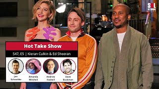 Kieran Culkin  Ed Sheeran Hot Take Show  S47 E5  The SNL Saturday Night Live Network [upl. by Jestude283]