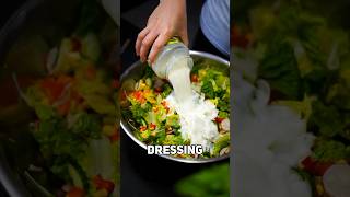 Das EINFACHSTE und SCHNELLSTE Salat Dressing der WELT  short rezept [upl. by Eirrod]