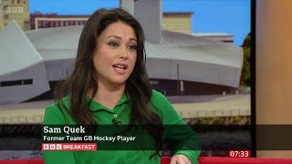 Sam Quek On BBC Breakfast 21012024 [upl. by Audrie]