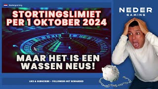 🇳🇱 Nieuwe Stortingslimiet Nederlandse Online Casinos 😒 Vanaf 01 Oktober 2024 [upl. by Neerak]