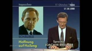 Wolfgang Schäuble  Attentat 1990 [upl. by Eicak471]