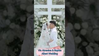 Vin Abrenica amp Sophie Albert Wedding trending viral shorts fyp fyp foryoupage kiss [upl. by Hannan]