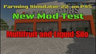 FS22 Multifruit and Liquid Silo New mod for May 25 [upl. by Arbma]