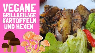 Vegane Grillbeilagen KartoffelPilz Pfanne [upl. by Airbmak]