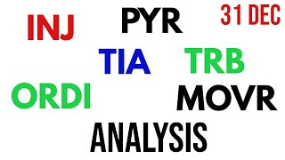 TRB  TIA  ORDI  MOVR  INJ  FET  Pyr  Price Prediction Analysis amp News Update 31 Dec 2023 [upl. by Enilreug]