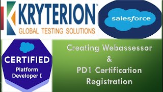 How to register salesforce webassessor Salesforce  Certifications [upl. by Anoed745]